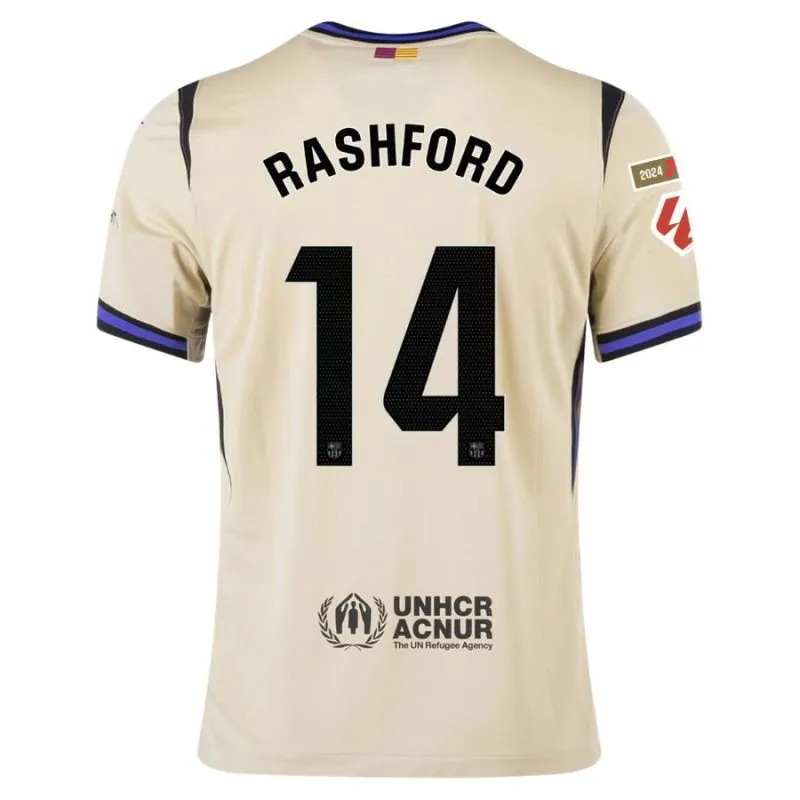 Barcelona RASHFORD 2025/26 Kids Away Jersey - Beige
