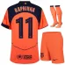 Barcelona RAPHINHA 2025/26 Third Kids Kit Jersey - Orange