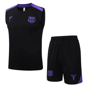 Barcelona 2025/26 Shorts and Tank Set Black Purple