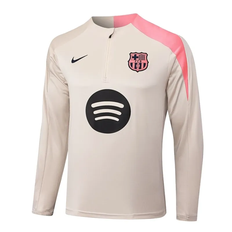 Barcelona 2025/26 Trainingsanzug - Beige/Rosa