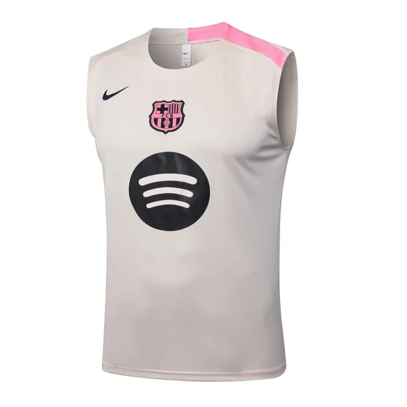 Barcelona 2025/26 Shorts and Tank Set - Beige/Pink