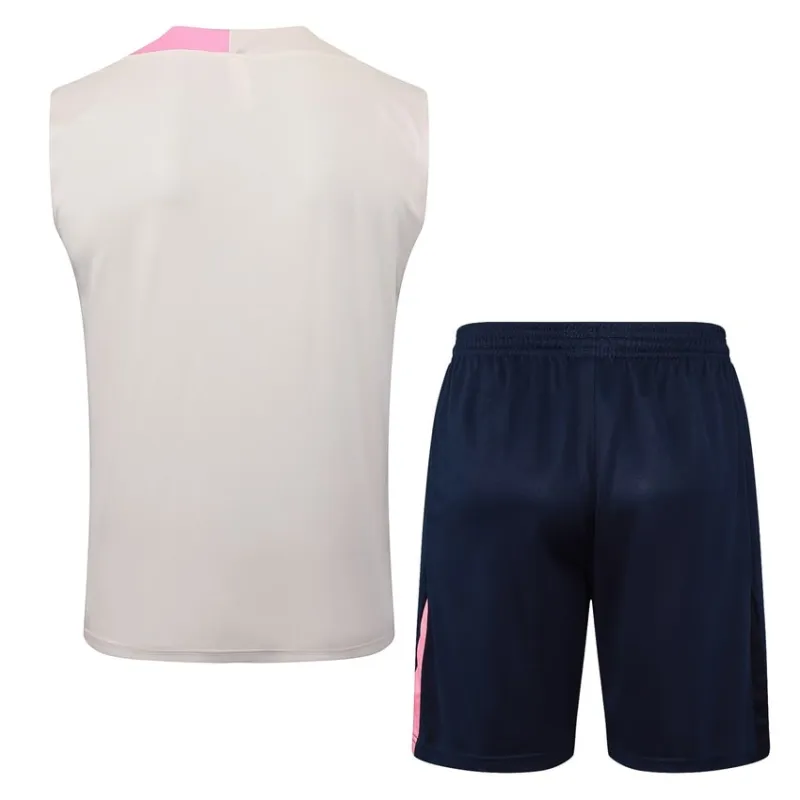 Barcelona 2025/26 Shorts and Tank Set - Beige/Pink