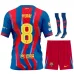 Barcelone PEDRI 2025/26 Ensemble Enfant Quatrième Maillot - Bleu/Rouge