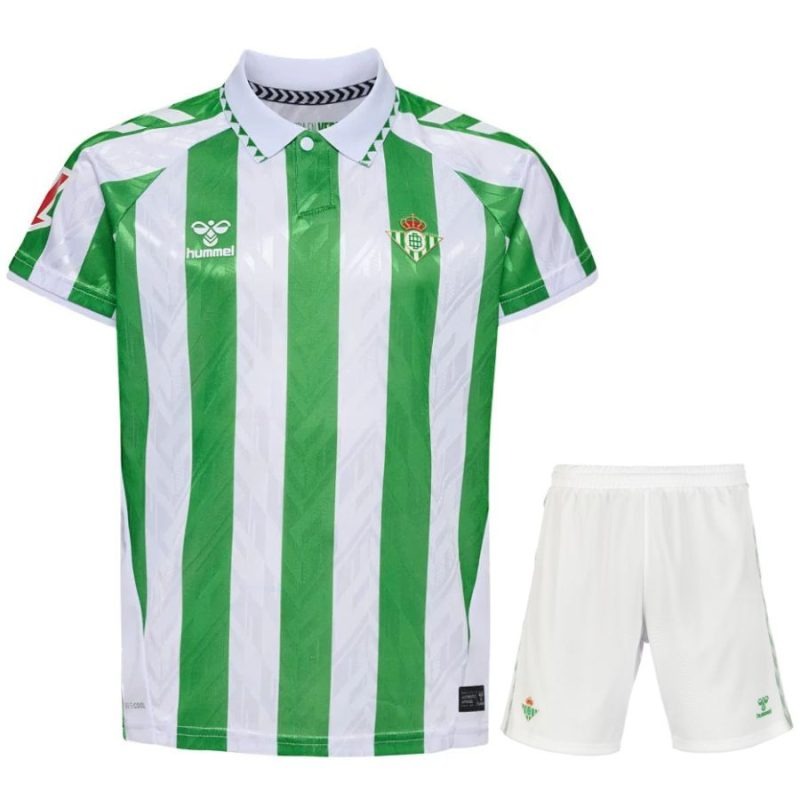 Real Betis Camiseta + Pantalones cortos para niños 2024/25 Local - Verde/Blanco