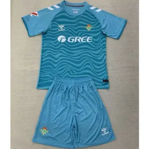 Real Betis Kids' Goalkeeper Jersey and Shorts 2024/25 - Blue