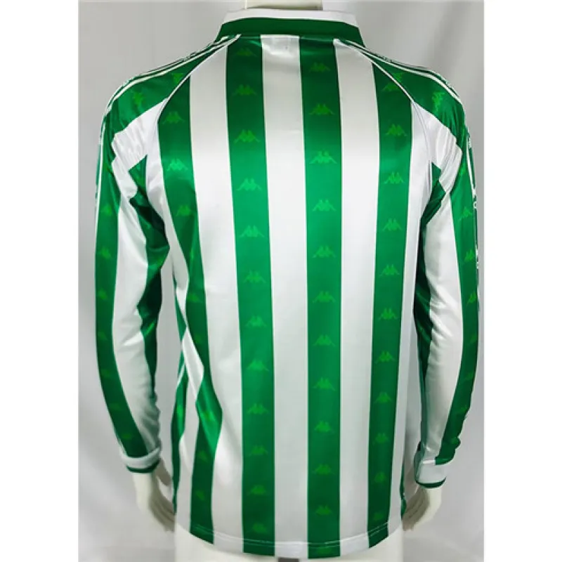Real Betis Retro Long-sleeved Jersey 1995-97 Home - Green/White