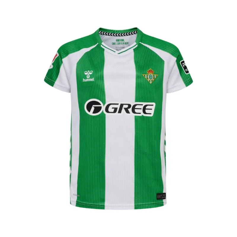 Real Betis 2025/26 Home Kids' Jersey - Green/White