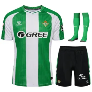 Real Betis 2025/26 Home Kids' Jersey Set - Green/White