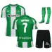 Antony Set di maglia infantile di casa del Real Betis 2025/26 - Verde/Bianco