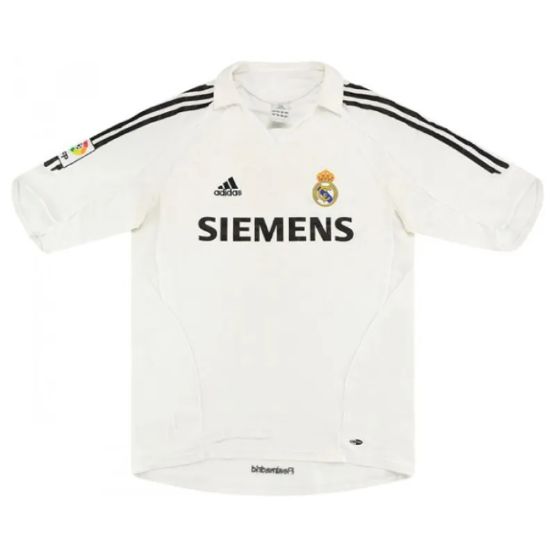 Real Madrid R.CARLOS 2005/06 Maillot domicile rétro - Blanc