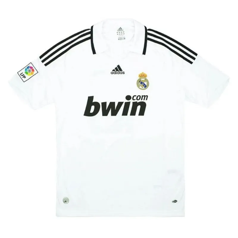 Real Madrid 2008/09 Maglia casalinga retrò - Bianca