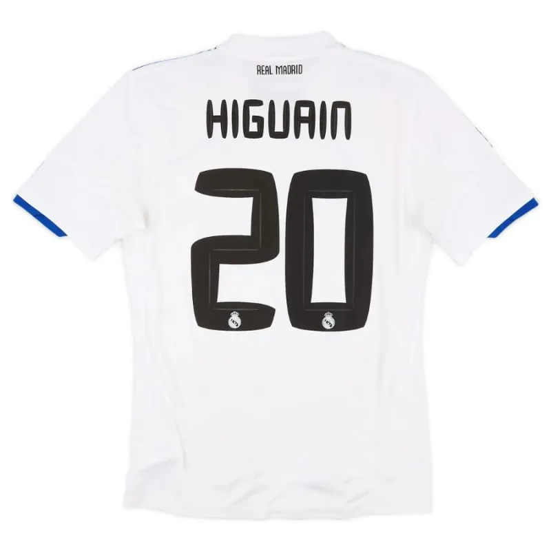 Real Madrid HIGUAIN 2010/11 Camiseta retro local - Blanca