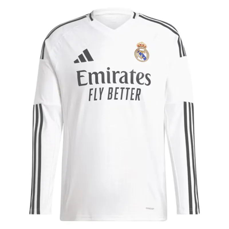 Maglia a maniche lunghe del Real Madrid 2024/25 campionato in casa - Bianca