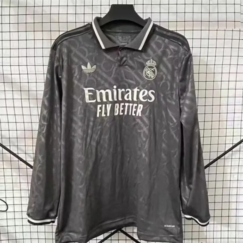 Real Madrid Third Long Sleeve Jersey 2024/25 - Gray