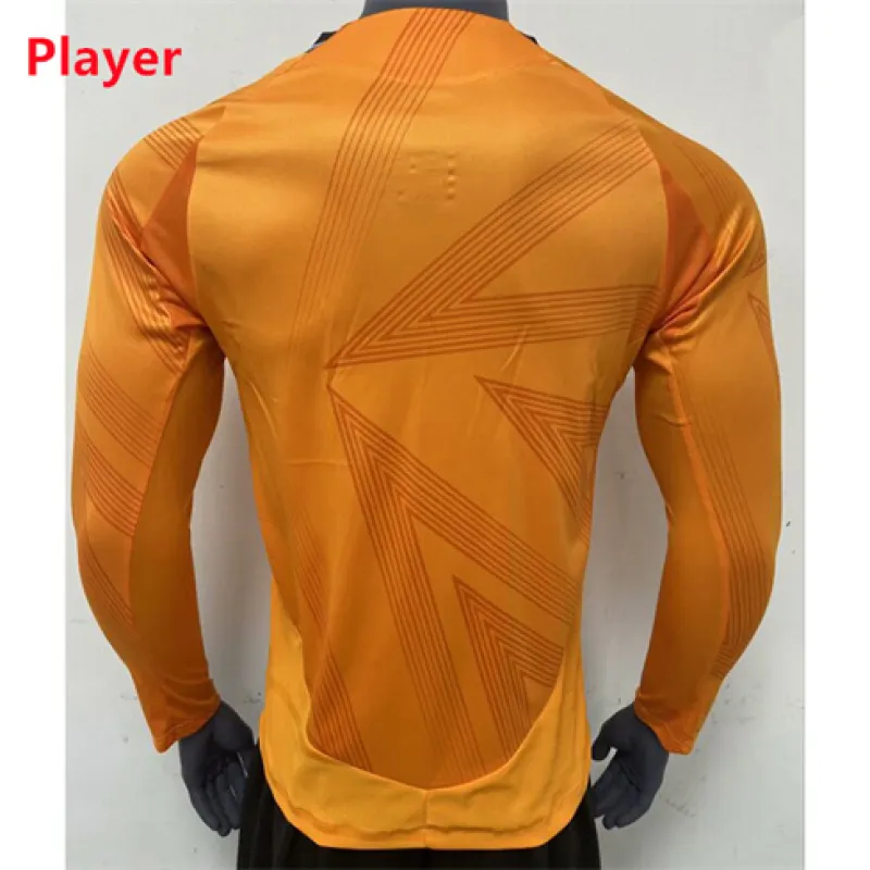 Real Madrid 2024/25 Third Long Sleeve Player Edition Jersey - Orange