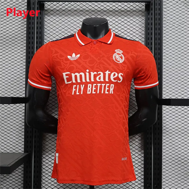 Real Madrid 2024/25 Spezielle Edition Polo-Shirt-Trikot - Rot