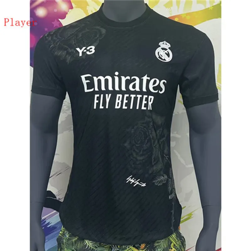 Real Madrid 2024/25 Y3-Ausgabe Spieler-Trikot - Schwarz