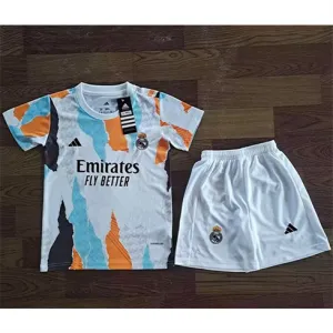 Real Madrid Camiseta y pantalones cortos de entrenamiento para niños 2024/25 - Blanco