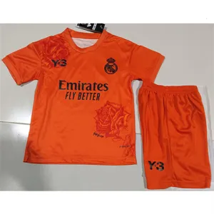 Real Madrid Camiseta y pantalones cortos para niños 2024/25 - Edición Y3 - Naranja