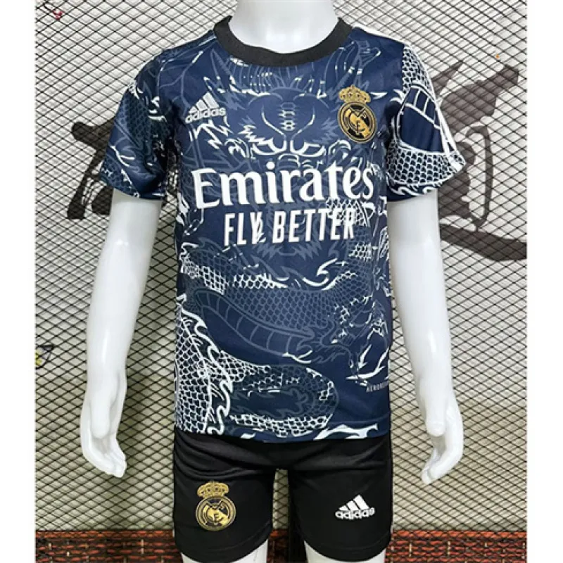 Real Madrid Kids' Jersey + Shorts 2024/25 - Year of the Dragon Edition - Blue