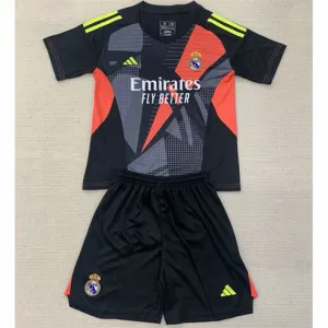 Real Madrid Camiseta y pantalones cortos de portero para niños 2024/25 - Negro