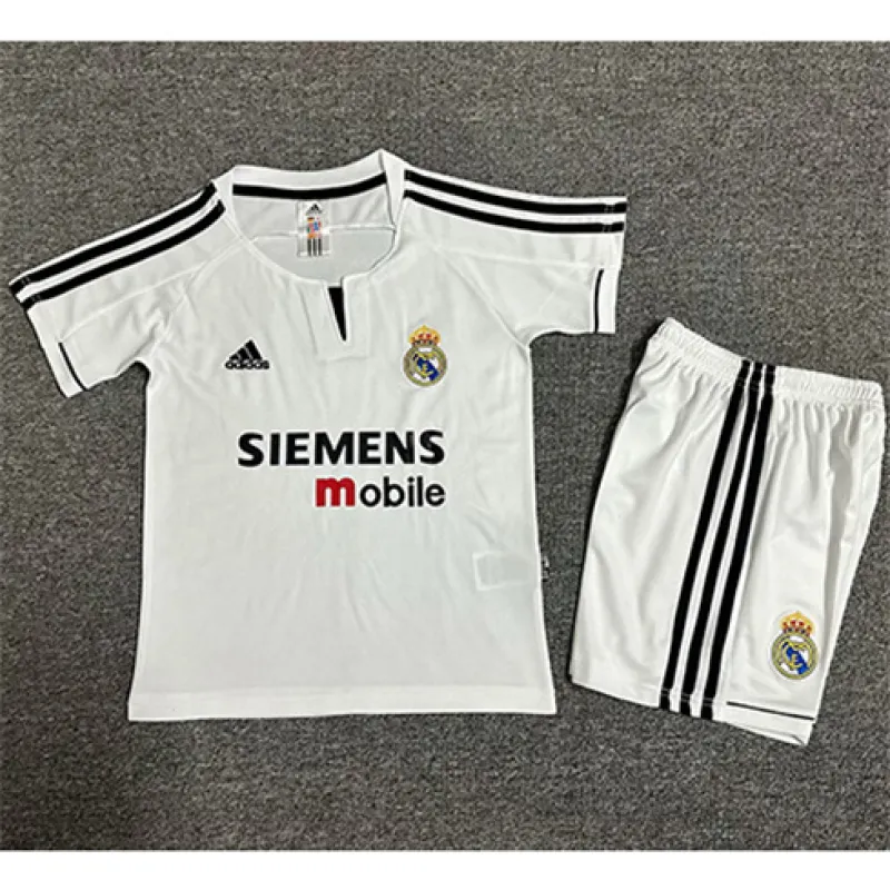Real Madrid Retro-Trikot 2003/04 Heimspiel - Weiß