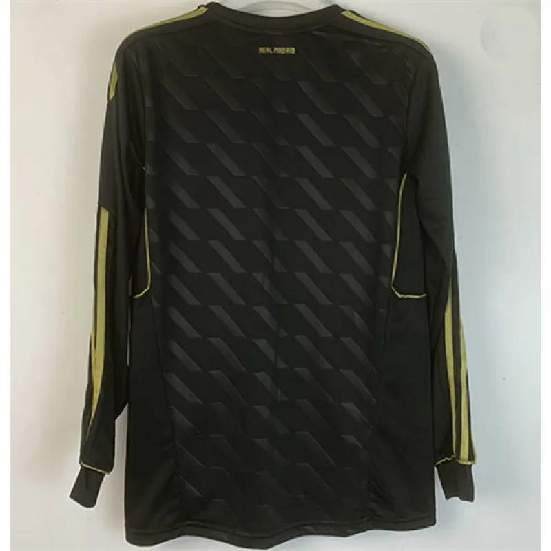 Real Madrid Long-Sleeved Retro Jersey 2011/12 Away - Black