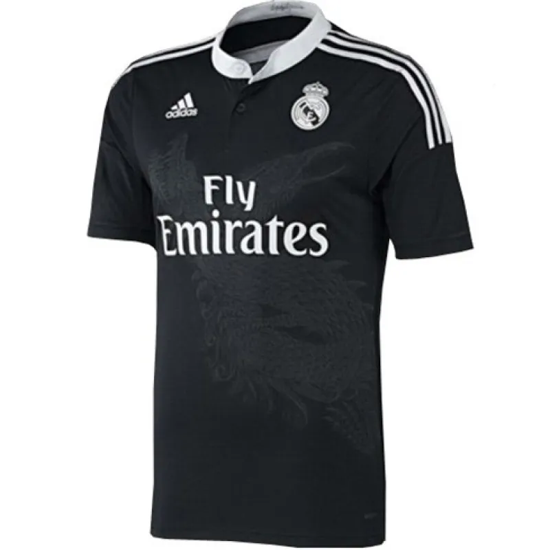 No.11 Gareth Bale's Real Madrid Retro Third Jersey 2014/15 - Black