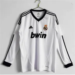Real Madrid Long-Sleeved Retro Jersey 2012/13 Home - White