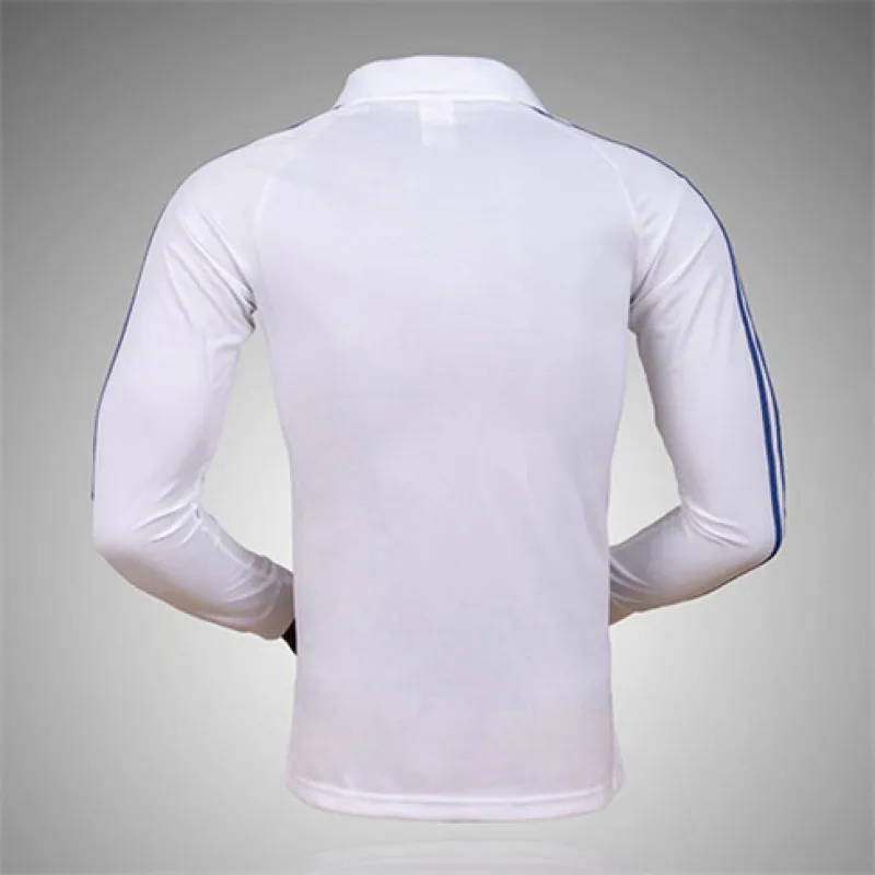 Camiseta retro de manga larga del Real Madrid 2001/02 cancha principal - Blanca
