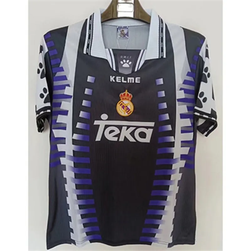 Real Madrid Retro-Drittes Trikot 1997/98 - Schwarz