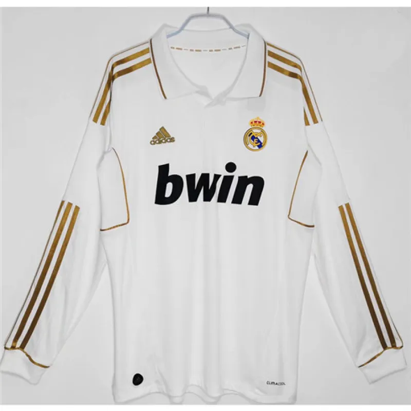 Real Madrid Long-Sleeved Retro Jersey 2011/12 Home - White
