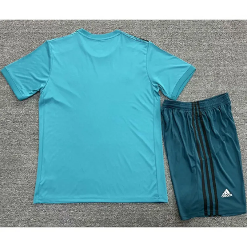 Real Madrid Kinder-Retro-Drittes Trikot 2017/18 - Blau