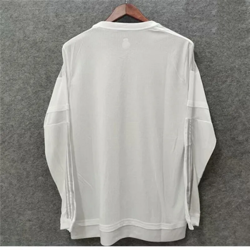 Real Madrid Long-Sleeved Retro Jersey 2015/16 Home - White