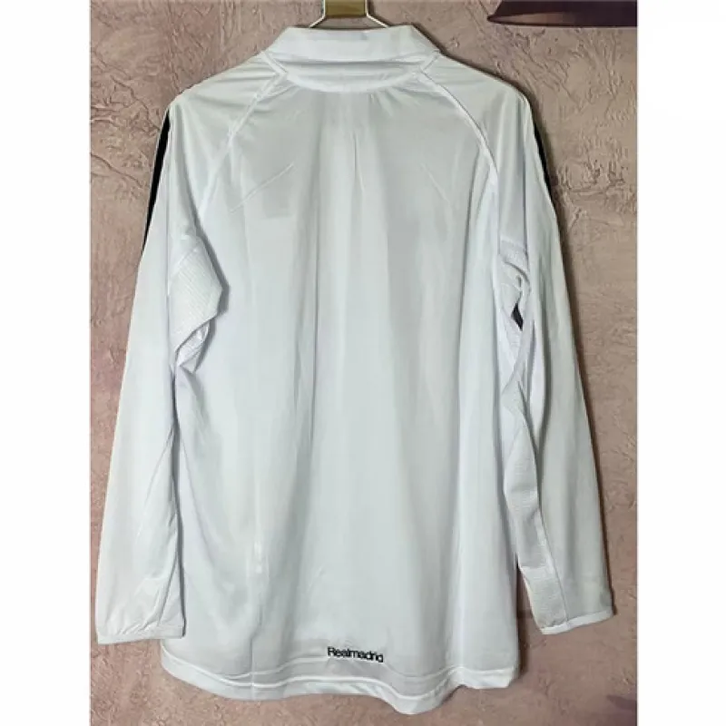 Real Madrid Long-Sleeved Retro Jersey 2005/06 Home - White