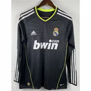 Real Madrid Long-sleeved Retro Jersey 2010/11 Away - Black