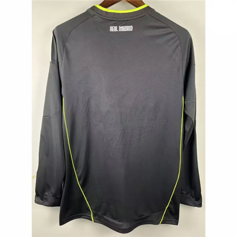 Real Madrid Langärmeliges Retro-Trikot 2010/11 Auswärtsspiel - Schwarz