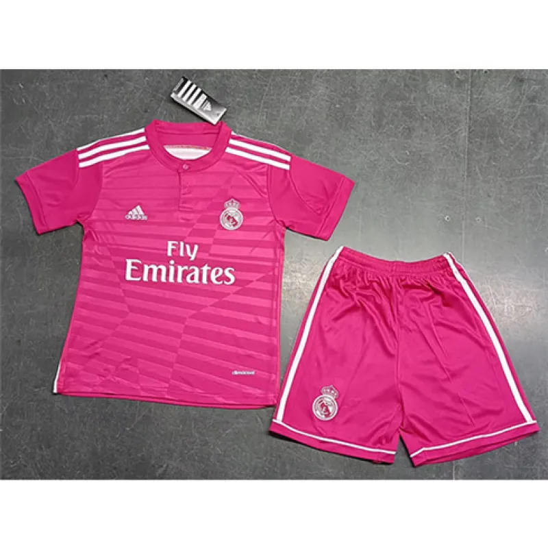 Troisième maillot rétro pour enfants du Real Madrid 2014/15 - Rose