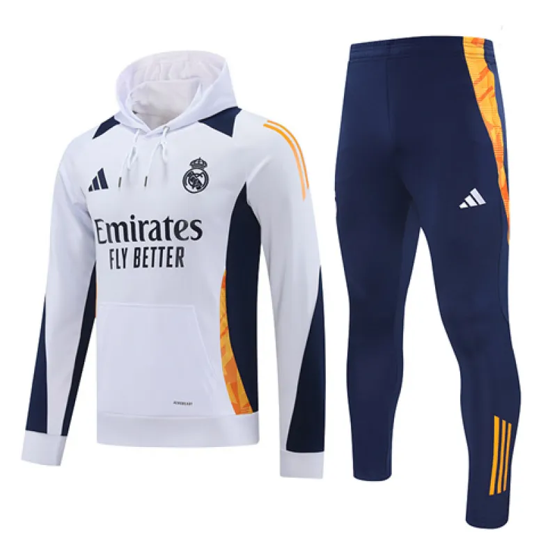 Real Madrid Kapuzen-Sportbekleidung 2024/25 - Weiß