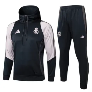Real Madrid Kapuzen-Sportbekleidung 2024/25 - Schwarz