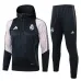 Abbigliamento sportivo con cappuccio del Real Madrid 2024/25 - Nero