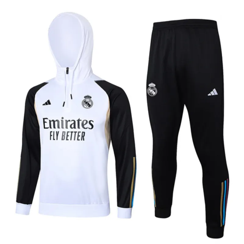 Real Madrid Kapuzen-Sportbekleidung 2024/25 - Weiß
