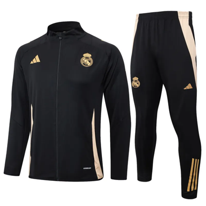 Real Madrid Children's Sports Jacket 2024/25 - Black
