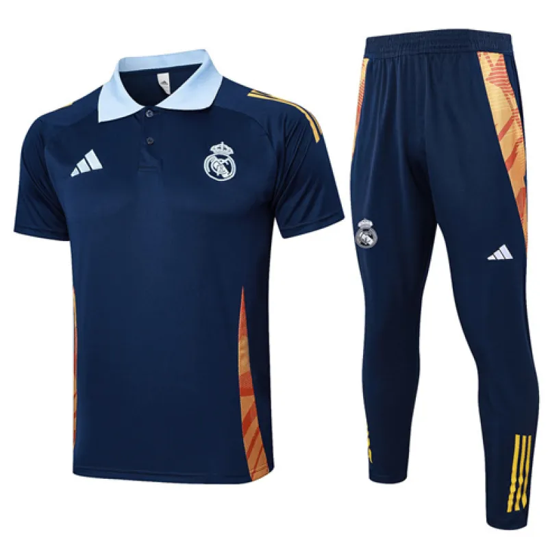 Maglia polo di allenamento + pantaloni del Real Madrid 2024/25 - Blu
