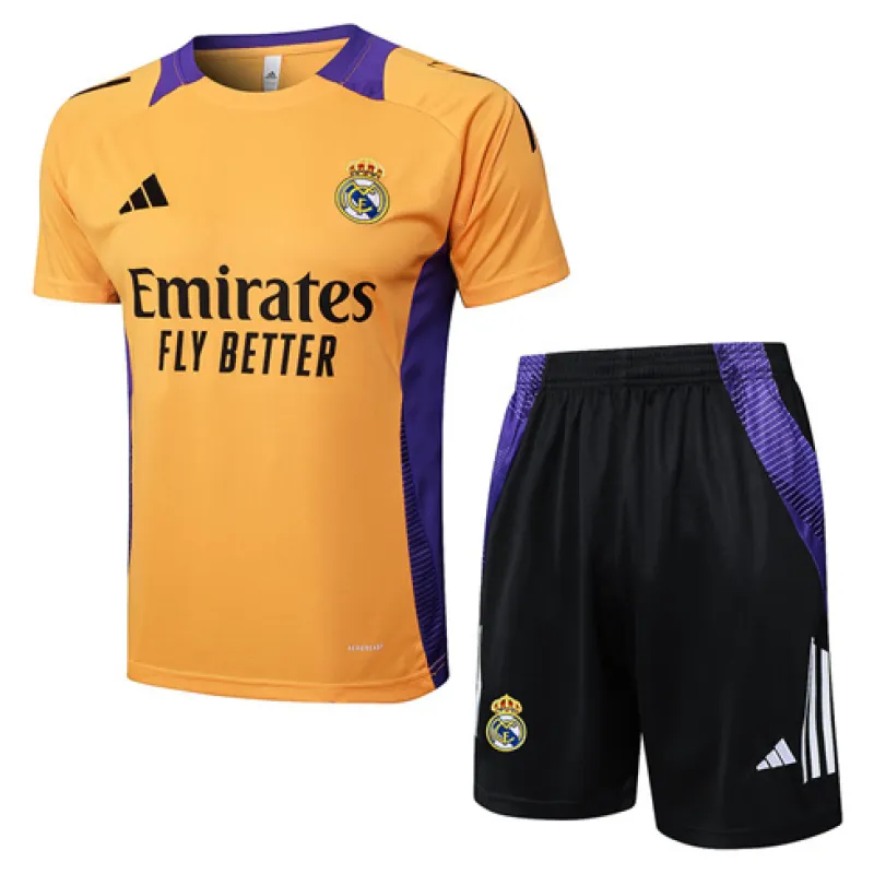 Real Madrid Training Jersey + Shorts 2024/25 - Orange