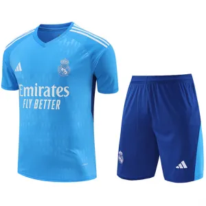 Real Madrid Torwart-Trainingsjersey + Shorts 2024/25 - Blau
