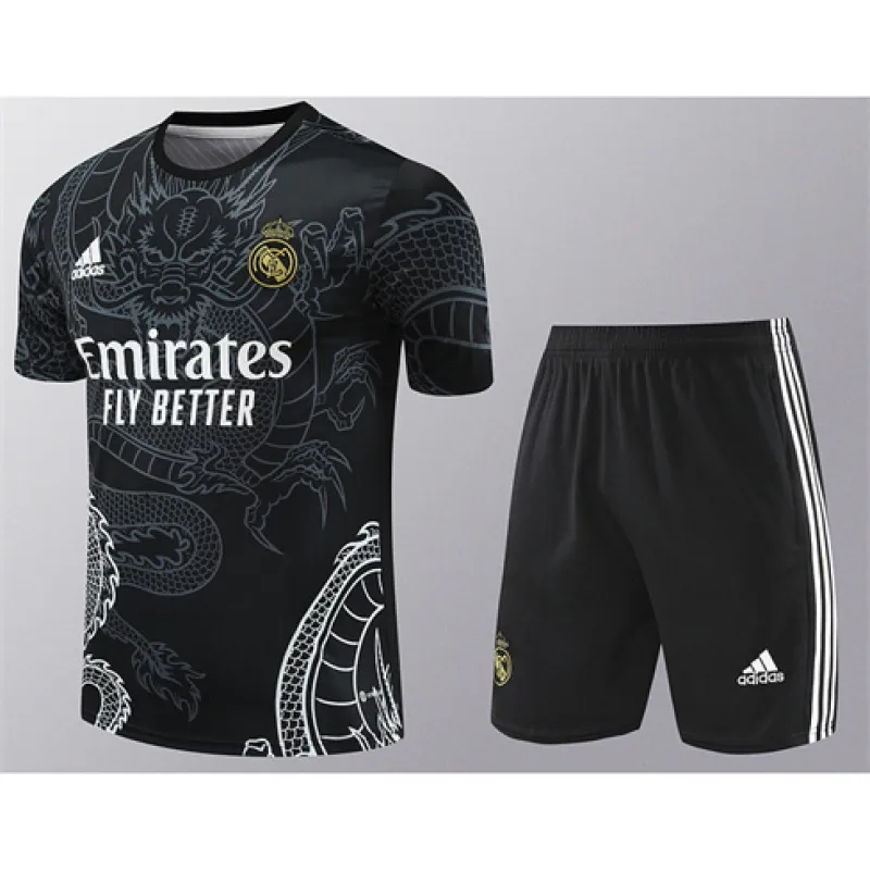 Real Madrid Training Jersey+Shorts 2024/25 - Black