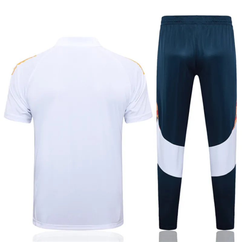 Real Madrid Training Polo Shirt + Trousers 2024/25 - White