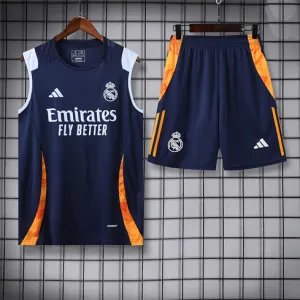 Real Madrid Shorts and Vest Set 2024/25 - Blue