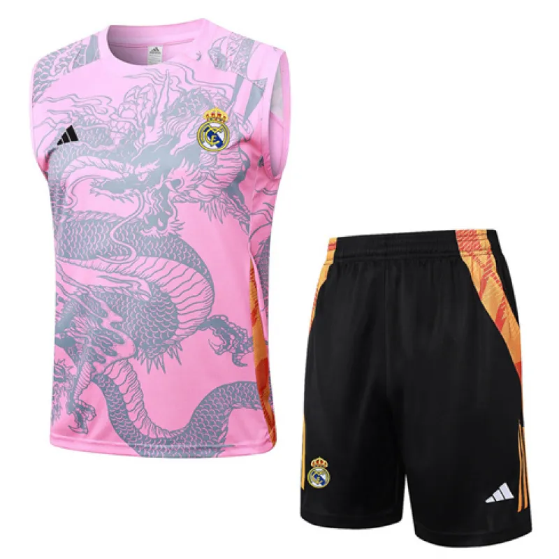 Set di shorts e gilet del Real Madrid 2024/25 - Rosa